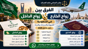 الفرق بين زواج الداخل والخارج في السعودية | الشروط والإجراءات