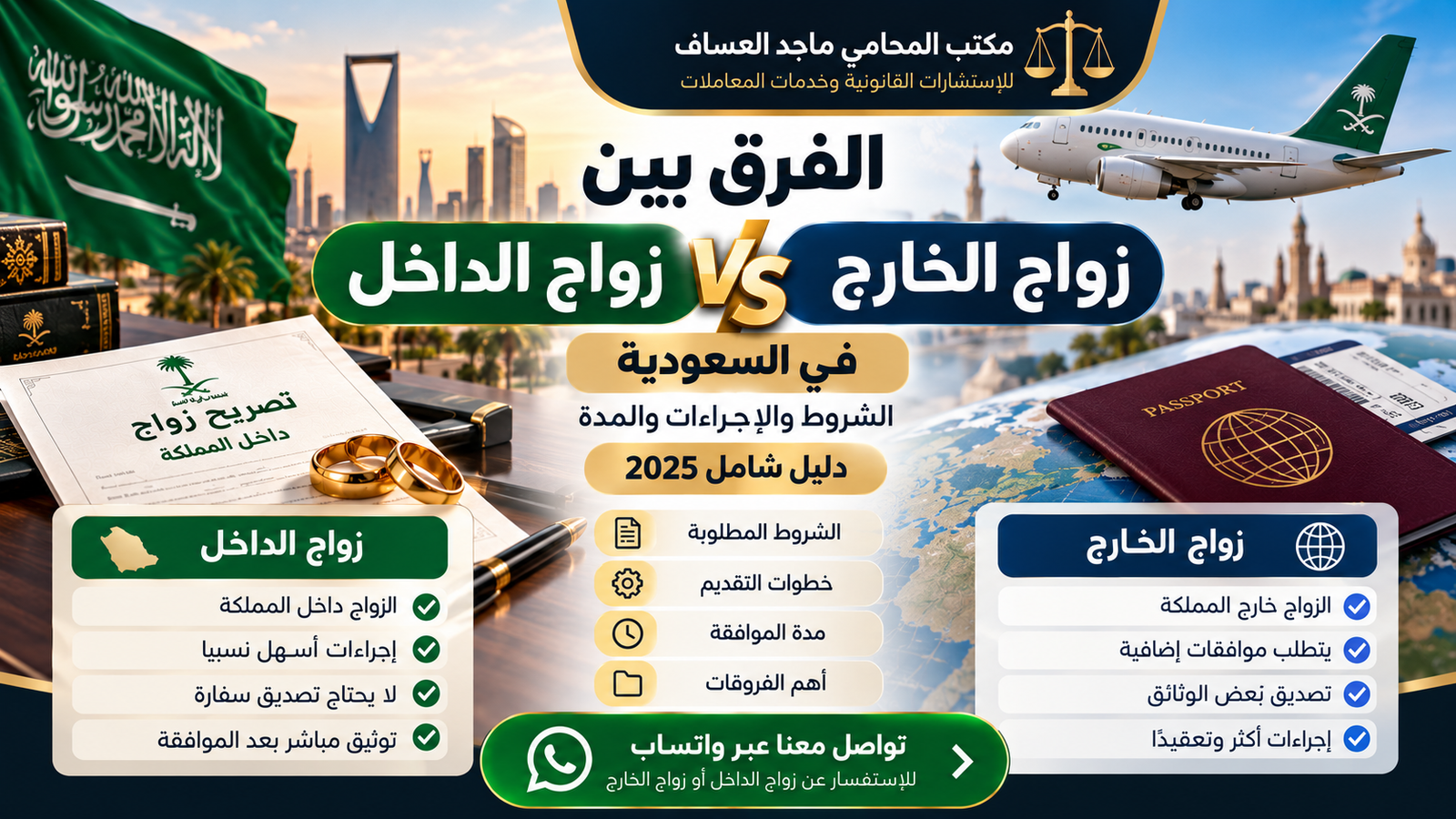 الفرق بين زواج الداخل والخارج في السعودية | الشروط والإجراءات