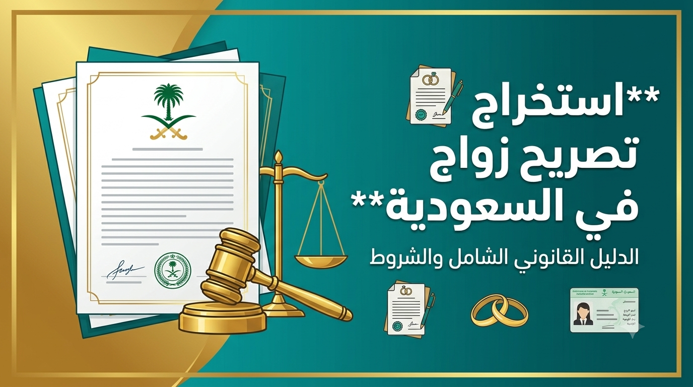 استخراج تصريح زواج في السعودية