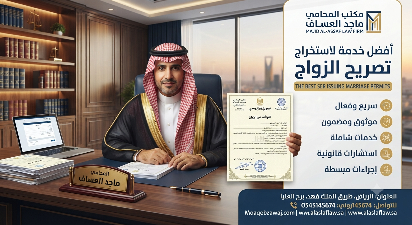 فضل خدمة لاستخراج تصريح الزواج